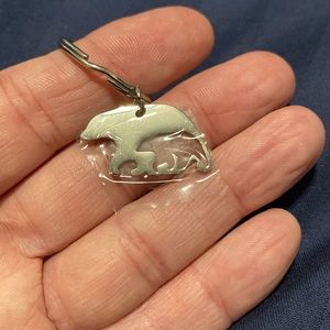 Mama Bear keychain, metal